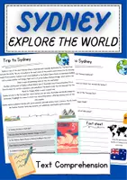 Vorschau - Arbeitsblätter - Sydney Englisch Klasse 6 Reading Comprehension Lesen Englisch - Deckblatt