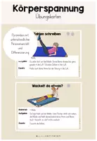 Vorschau - Stationenlernen - Körperspannung (Übungskarten) - Deckblatt