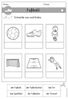 Vorschau - Arbeitsblätter - Fußball Arbeitsblatt Wortschatz differenziert - DaZ DaF Sprachförderung - Seite 2