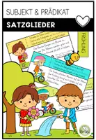 Vorschau - Arbeitsblätter - Satzglieder - Subjekt & Prädikat - Frühling - Deckblatt