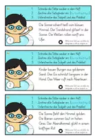 Vorschau - Arbeitsblätter - Satzglieder - Subjekt & Prädikat - Sommer - Pool - Seite 1