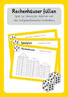 Vorschau - Spiele - Rechenhäuser füllen: Spiel zur Übung der Addition ZR12 - Deckblatt