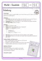 Vorschau - Arbeitsblätter - Würfel Quadrate Addition und Subtraktion 89 - Seite 1