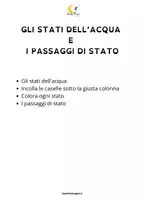 anteprima - Esercizi - Gli stati dell'acqua e i passaggi di stato - Pagina 1
