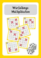 Vorschau - Spiele - Würfelbingo Multiplikation: Spiel zum Üben der Malreihen - Deckblatt