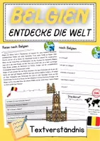 Vorschau - Arbeitsblätter - Belgien Lesespiel Textverständnis Leseförderung Klasse 5 Text mit Fragen - Deckblatt
