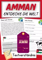 Vorschau - Arbeitsblätter - Amman Lesespiel Textverständnis Leseförderung Klasse 5 Text mit Fragen - Deckblatt