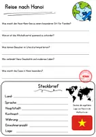 Vorschau - Arbeitsblätter - Hanoi Leseverstehen DaZ Texte Lesen Klasse 6 Deutsch - Seite 2