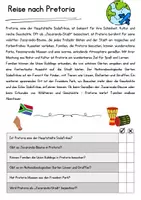 Vorschau - Arbeitsblätter - Pretoria Leseverstehen DaZ Texte Lesen Klasse 6 Deutsch - Seite 1