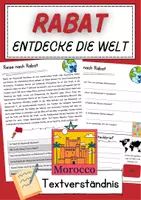 Vorschau - Arbeitsblätter - Rabat Leseverstehen DaZ Texte Lesen Klasse 6 Deutsch - Deckblatt