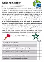 Vorschau - Arbeitsblätter - Rabat Leseverstehen DaZ Texte Lesen Klasse 6 Deutsch - Seite 1