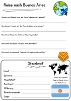 Vorschau - Arbeitsblätter - Buenos Aires DaZ Textverständnis Klasse 7 Lesetext mit Fragen Deutsch - Seite 2