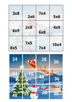 anteprima - Materiale interattivo - 4 Puzzle matematici natalizi per le 4 operazioni – per imparare divertendosi per le attività in classe o per i compiti a casa; - classi I/II - Pagina 3