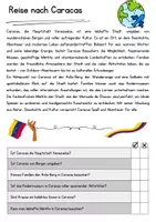 Vorschau - Arbeitsblätter - Caracas DaZ Textverständnis Klasse 7 Lesetext mit Fragen Deutsch - Seite 1