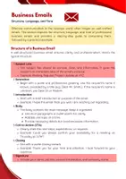 Vorschau - Arbeitsblätter - Writing Business Emails: Structure, Language, and Tone - Seite 1