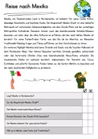 Vorschau - Arbeitsblätter - Mexiko DaZ Textverständnis Klasse 7 Lesetext mit Fragen Deutsch - Seite 1