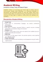 Vorschau - Arbeitsblätter - Academic Writing: Essays, Theses, and Research Papers - Seite 1