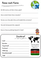 Vorschau - Arbeitsblätter - Kenia DaZ Leseverstehen Klasse 4 Lesetext mit Fragen Deutsch - Seite 2