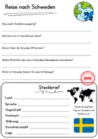 Vorschau - Arbeitsblätter - Schweden DaZ Leseverstehen Klasse 4 Lesetext mit Fragen Deutsch - Seite 2