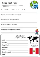 Vorschau - Arbeitsblätter - Peru DaZ Leseverstehen Klasse 4 Lesetext mit Fragen Deutsch - Seite 2