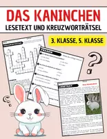 Vorschau - Arbeitsblätter - Das Kaninchen: Leseverständnis und Kreuzworträtsel mit Lösungen - Deckblatt