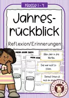 Vorschau - Unterrichtsreihen - Jahresrückblick Erinnerung - Reflexion - Deckblatt