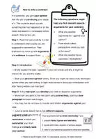 Vorschau - Arbeitsblätter - Argumentative essay writing: How to write a comment - Seite 1