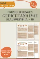 Vorschau - Merkblätter - Formulierungen Gedichtanalyse Motivanalyse Deutung - Deckblatt