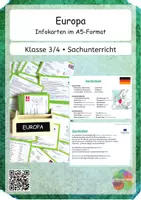 Vorschau - Anderer Materialtyp - Europa Infokarten EU Ländersteckbriefe Sachunterricht - Deckblatt