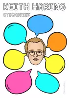 Vorschau - Arbeitsblätter - Pop Art Silvesternacht nach Keith Haring - Neujahr Kunstidee - Seite 2