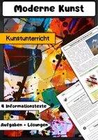 Vorschau - Arbeitsblätter - Moderne Kunst: Dadaismus, Surrealismus und Kunstgeschichte - Deckblatt