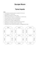 Vorschau - Stationenlernen - Escape Room "Tame Impala" - Deckblatt