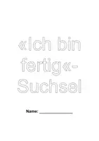 Vorschau - Lehrwerke/Schulbücher - Ich bin fertig-Suchsel - Deckblatt