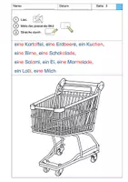Vorschau - Stundenentwürfe - Leseverstehen Leseverständnis Lesen und Malen Einkaufen - Seite 3