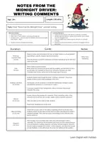 Vorschau - Unterrichtsreihen - "Notes from the Midnight Driver" Comment Lesson - Deckblatt
