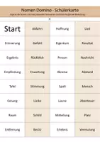 Vorschau - Spiele - Nomen: Domino-Spiel, Synonyme & Wortschatz - Seite 1