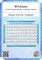 Vorschau - Stationenlernen - Materialpaket Anfangsunterricht Englisch lernen Anfänger Englisch in der Grundschule - Deckblatt