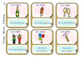 Vorschau - Spiele - Silvester und Neujahr ICH HABE WER HAT SPIEL differenziert - Seite 3