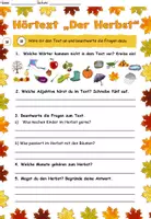 Vorschau - Arbeitsblätter - AnybookPro Material: Hörtext Herbst - Seite 1