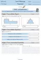 Vorschau - Klassenarbeiten - Klassenarbeit - Terme & Gleichungen (7./8. Kl.) - Seite 3