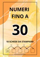 anteprima - Esercizi - Schede didattiche per giocare con i numeri fino al 30 - Pagina di copertina