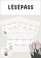 Vorschau - Arbeitsblätter - Lesepass - verschiedene Versionen - Deckblatt