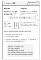 Vorschau - Arbeitsblätter - Wortarten vs Satzglieder - Grammatik - Seite 2
