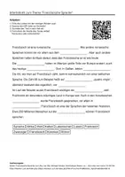 Vorschau - Arbeitsblätter - Arbeitsblätter "Französische Sprache" + Lösung & MP3 + - Deckblatt