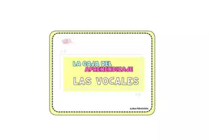 Vista previa - Tarjetas / Manipulativos - Caja del aprendizaje: Vocales - Portada