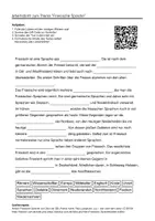 Vorschau - Arbeitsblätter - Arbeitsblätter zum Thema "Friesische Sprache" (Lückentext, Hörverstehen) + Lösung & MP3 - Deckblatt