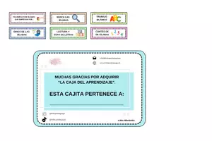 Vista previa - Tarjetas / Manipulativos - Caja del aprendizaje: Sílabas - página 1