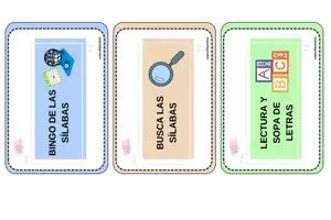 Vista previa - Tarjetas / Manipulativos - Caja del aprendizaje: Sílabas - página 2