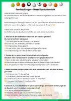 Vorschau - Stundenentwürfe - Feedbackbogen Badminton für Schüler*innen - Deckblatt