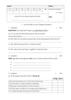 Vorschau - Klassenarbeiten - Lernkontrolle Deutschland Nachbarländer Atlasarbeit - Deckblatt